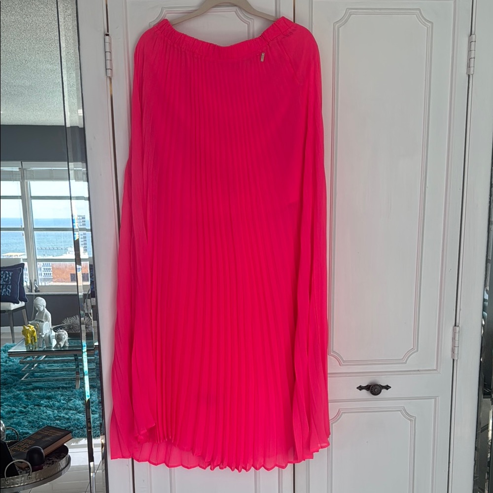 Armani Exchange Vibrant Pink Maxi Skirt